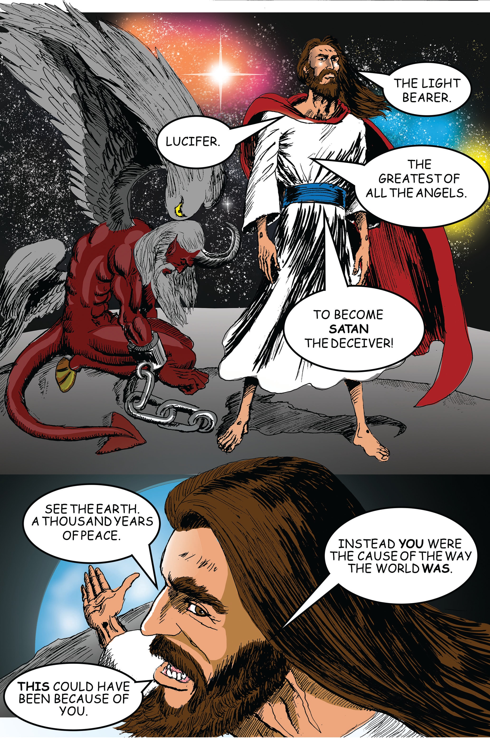 Preadamic: The Story of God! interior art page 1